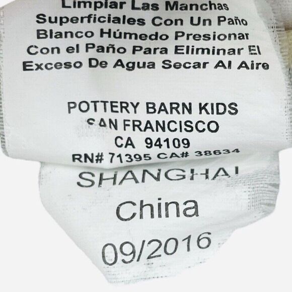 RARE 2016 Pottery Barn Kids 17" Cat Pillow Plush Crown Embroidered Shapes Kitty - Picture 8 of 14